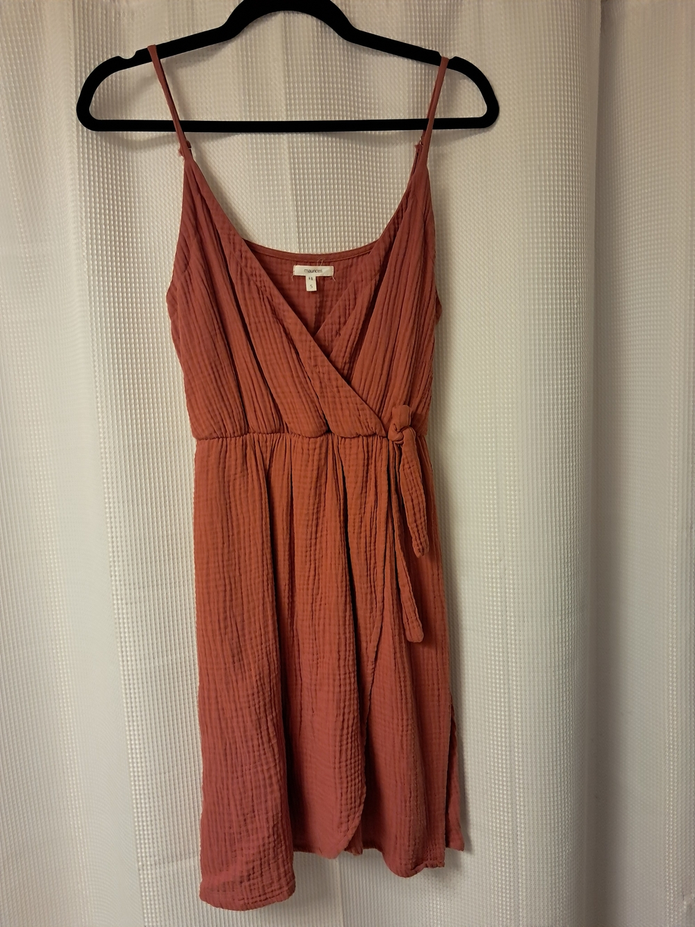 Maurices Rust Wrap Midi Dress